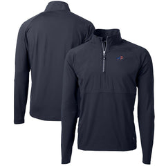 Buffalo Bills Cutter & Buck Adapt Eco Knit Hybrid Recycled Quarter-Zip Pullover Top Navy | NFL