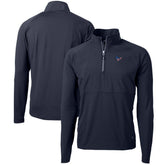 Houston Texans Cutter & Buck Adapt Eco Knit Hybrid Recycled Quarter-Zip Pullover Top Navy | NFL