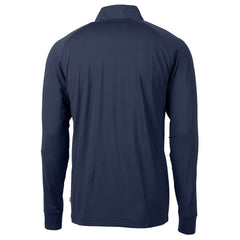 New York Giants Cutter & Buck Big & Tall Adapt Eco Knit Stretch Recycled Quarter-Zip Pullover Top Navy | NFL