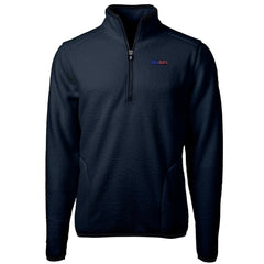 Pittsburgh Steelers Cutter & Buck Big & Tall Cascade Eco Sherpa Fleece Quarter-Zip Pullover Jacket Navy | NFL