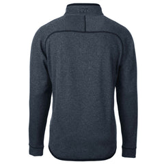 Detroit Lions Cutter & Buck Big & Tall Mainsail Sweater Knit Half-Zip Pullover Jacket Heathered Navy | NFL