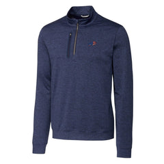 Buffalo Bills Cutter & Buck Big & Tall Stealth Quarter-Zip Jacket Heathered Navy | NFL