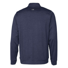 Buffalo Bills Cutter & Buck Big & Tall Stealth Quarter-Zip Jacket Heathered Navy | NFL