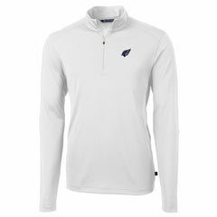 Arizona Cardinals Cutter & Buck Big & Tall Virtue Eco Pique Recycled Quarter-Zip Jacket White | NFL