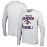 Baltimore Ravens '47 Dozer Franklin Long Sleeve T-Shirt Heathered Gray | 47 brand
