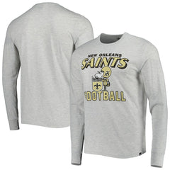 New Orleans Saints '47 Dozer Franklin Long Sleeve T-Shirt Heathered Gray | 47 brand