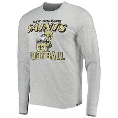New Orleans Saints '47 Dozer Franklin Long Sleeve T-Shirt Heathered Gray | 47 brand