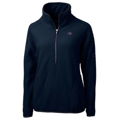 Tampa Bay Buccaneers Cutter & Buck Women's Americana Cascade Eco Sherpa Fleece Half-Zip Pullover Jacket Navy | NFL