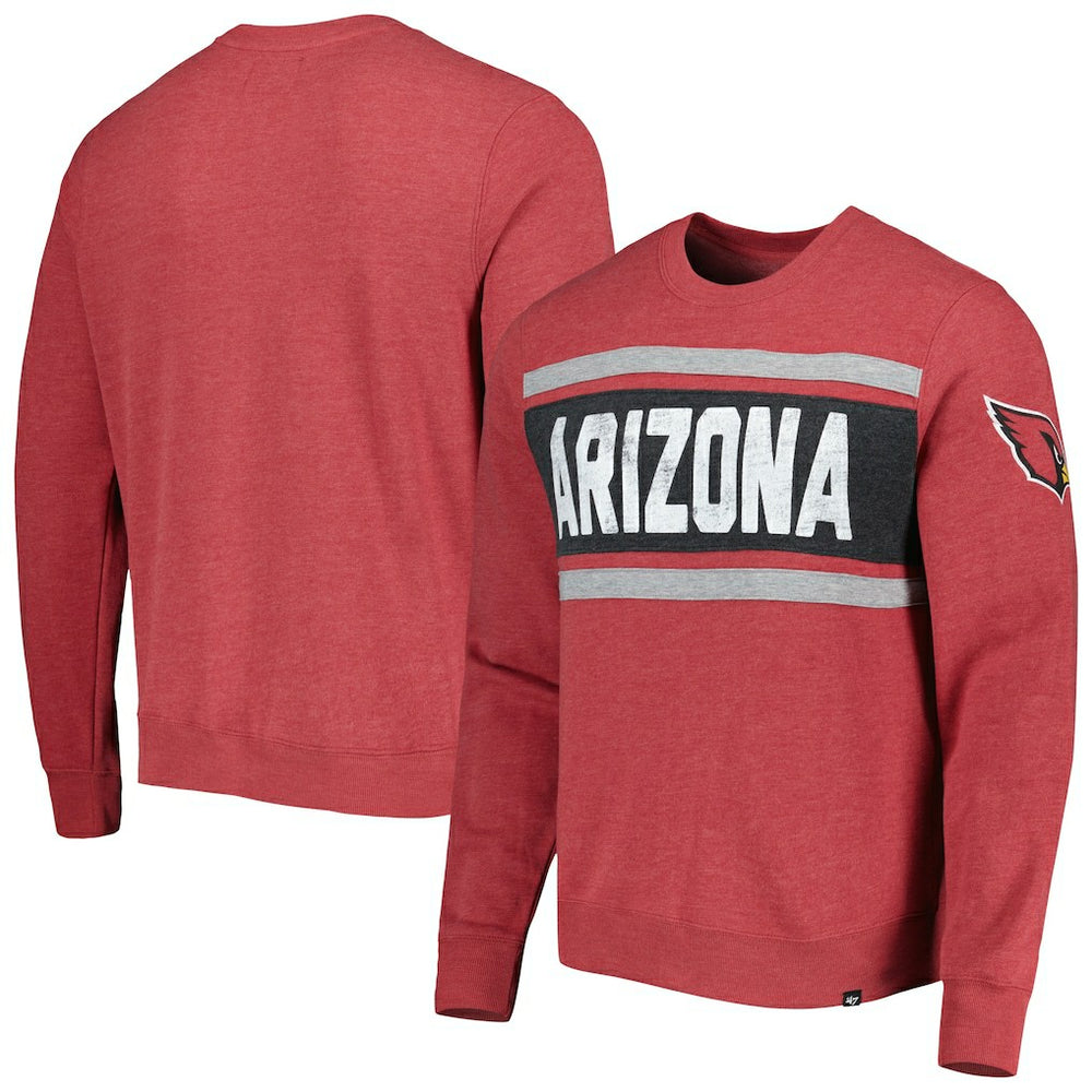 Arizona Cardinals '47 Bypass Tribeca Pullover Sweatshirt Heathered Cardinal | 47 brand