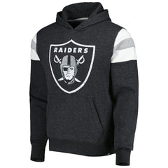 Las Vegas Raiders '47 Premier Nico Pullover Hoodie Heathered Black | 47 brand