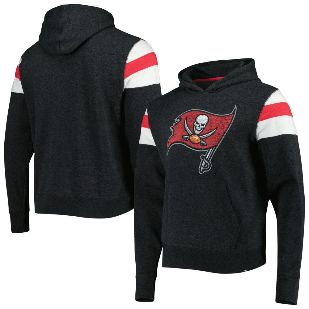 Tampa Bay Buccaneers '47 Premier Nico Pullover Hoodie Heathered Black | 47 brand