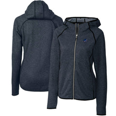 Miami Dolphins Cutter & Buck Women's Mainsail Full-Zip Jacket Heathered Navy | NFL