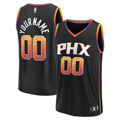 Phoenix Suns Fast Break Custom Replica Jersey Black Statement Edition - NBA