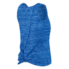 Los Angeles Rams New Era Women's Space Dye Tie-Back Tank Top Royal | NFL