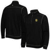 San Diego Padres Tommy Bahama Tobago Bay Tri-Blend Quarter-Zip Sweatshirt - MLB