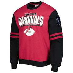 Arizona Cardinals All Over 2.0 Pullover Sweatshirt Cardinal | Mitchell & Ness