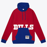 Buffalo Bills Big Face 5.0 Pullover Hoodie Red | Mitchell & Ness