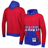 New England Patriots Big Face 5.0 Pullover Hoodie Red | Mitchell & Ness