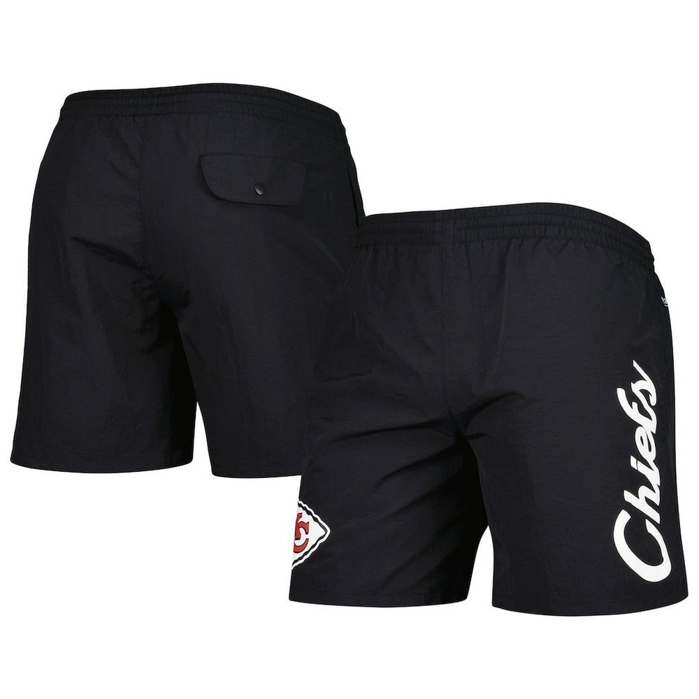 Kansas City Chiefs Team Essentials Nylon Shorts Black | Mitchell & Ness