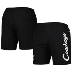 Dallas Cowboys Team Essentials Nylon Shorts Black | Mitchell & Ness