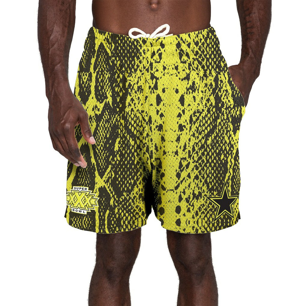Dallas Cowboys New Era Super Bowl XXX Summer Pop Shorts Yellow | NFL