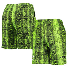 New England Patriots New Era Summer Pop Shorts Neon Green | NFL
