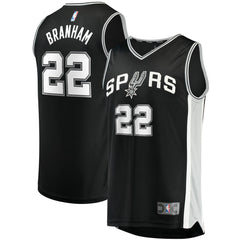 Malaki Branham San Antonio Spurs Fast Break Replica Player Jersey Icon Edition Black - NBA