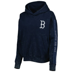 Boston Red Sox The Wild Collective Women's Marble Pullover Hoodie - MLB