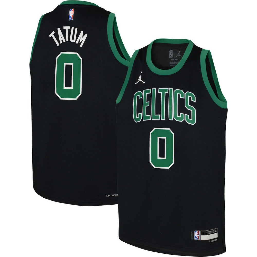 Jayson Tatum Boston Celtics Jordan Brand Youth Swingman Jersey Statement Edition Black - NBA