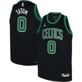 Jayson Tatum Boston Celtics Jordan Brand Youth Swingman Jersey Statement Edition Black - NBA