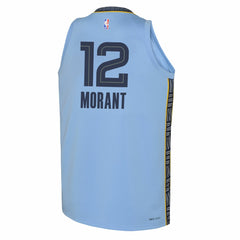 Ja Morant Memphis Grizzlies Jordan Brand Youth Swingman Jersey Statement Edition Light Blue - NBA