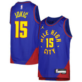 Nikola Jokic Denver Nuggets Jordan Brand Youth Swingman Jersey Statement Editi- Blue - NBA