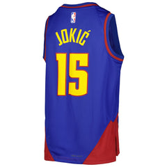 Nikola Jokic Denver Nuggets Jordan Brand Youth Swingman Jersey Statement Editi- Blue - NBA