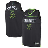 Anthony Edwards Minnesota Timberwolves Jordan Brand Youth Swingman Jersey Statement Edition Black - NBA