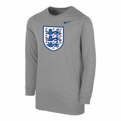 England National Team Youth Core Long Sleeve T-Shirt Heather Gray | Nike Online