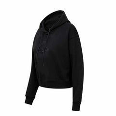 Boston Red Sox Pro Standard Women's Triple Black Cropped Pullover Hoodie Hoodies - MLB
