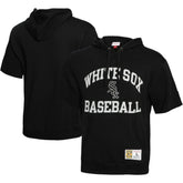 Chicago White Sox Mitchell & Ness Cooperstown Collection Washed Fleece Pullover Short Sleeve Hoodie - MLB