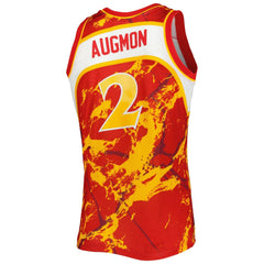 Stacey Augmon Atlanta Hawks 1991/92 Hardwood Classics Marble Swingman Jersey Red - NBA