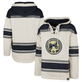 Columbus Blue Jackets '47 Rockaway Lace-Up Pullover Hoodie - Oatmeal - NHL