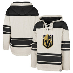 Vegas Golden Knights '47 Rockaway Lace-Up Pullover Hoodie - Oatmeal - NHL