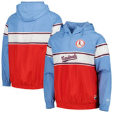 St. Louis Cardinals New Era Ripstop Raglan Quarter-Zip Hoodie - MLB