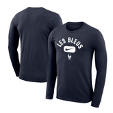 France National Team Lockup Legend Performance Long Sleeve T-Shirt Navy | Nike cheap
