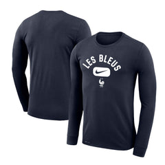 France National Team Lockup Legend Performance Long Sleeve T-Shirt Navy | Nike cheap