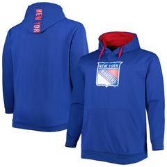 New York Rangers Big & Tall Fleece Pullover Hoodie - Blue - NHL