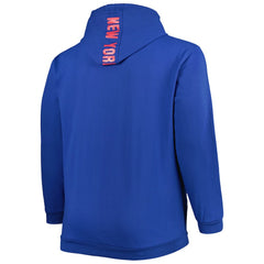 New York Rangers Big & Tall Fleece Pullover Hoodie - Blue - NHL