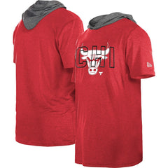 Chicago Bulls Active Hoodie T-Shirt Heather Red - NBA