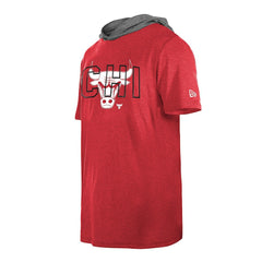 Chicago Bulls Active Hoodie T-Shirt Heather Red - NBA