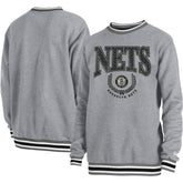 Brooklyn Nets Unisex Vintage Throwback Crew Sweatshirt Heather Gray - NBA