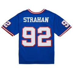 Michael Strahan New York Giants Big & Tall 1993 Retired Player Replica Jersey Royal | Mitchell & Ness
