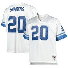 Barry Sanders Detroit Lions Big & Tall 1996 Retired Player Replica Jersey White | Mitchell & Ness